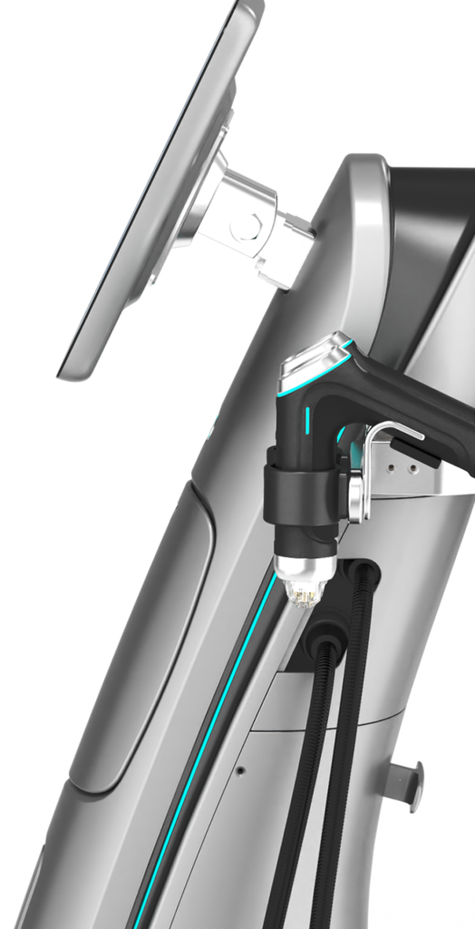 PatrixR mikrotűs RF bőrfeszesítő és frakcinált rádiófrekvenciás kezelőgép oldalnézete